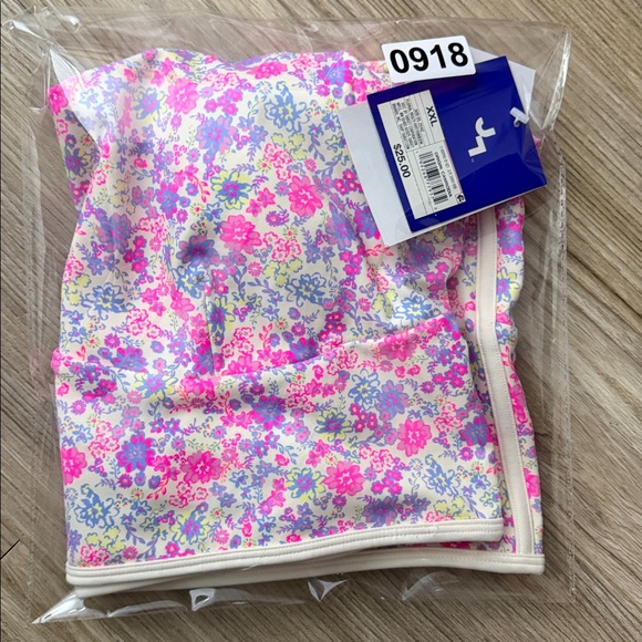 JoyLab Women's Floral Print Piped Longline Sports Bra, Pink - All Sizes - Picture 15 of 15